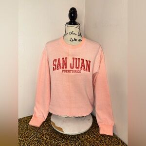 Peach teddy soft San Juan Puerto Rico Sweatshirt